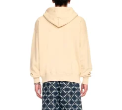 Off-White flocked-logo Hoodie - Beige