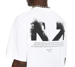 OFF-WHITE Half Arrow Skate Logo T-Shirt - WHITE/BLACK