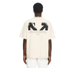 OFF-WHITE Half Arrow Skate Logo T-Shirt - PUMICE STONE
