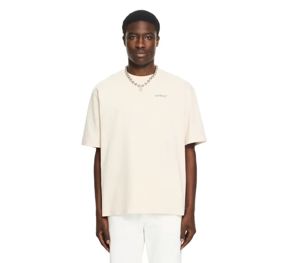 OFF-WHITE Half Arrow Skate Logo T-Shirt - PUMICE STONE