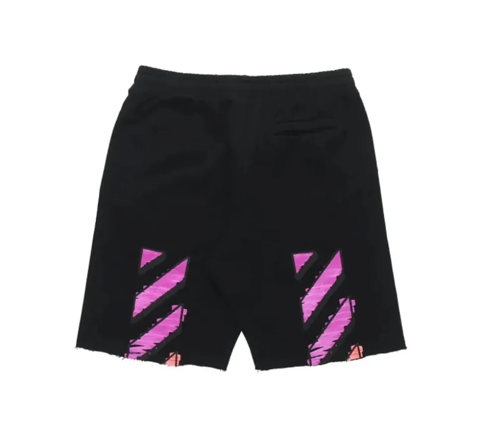 Off-White Marker Sweat Shorts - Black
