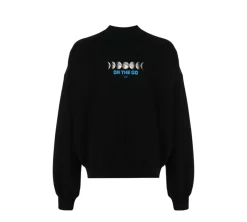 Off-White Moon Phase "On The Go" Crewneck - Black