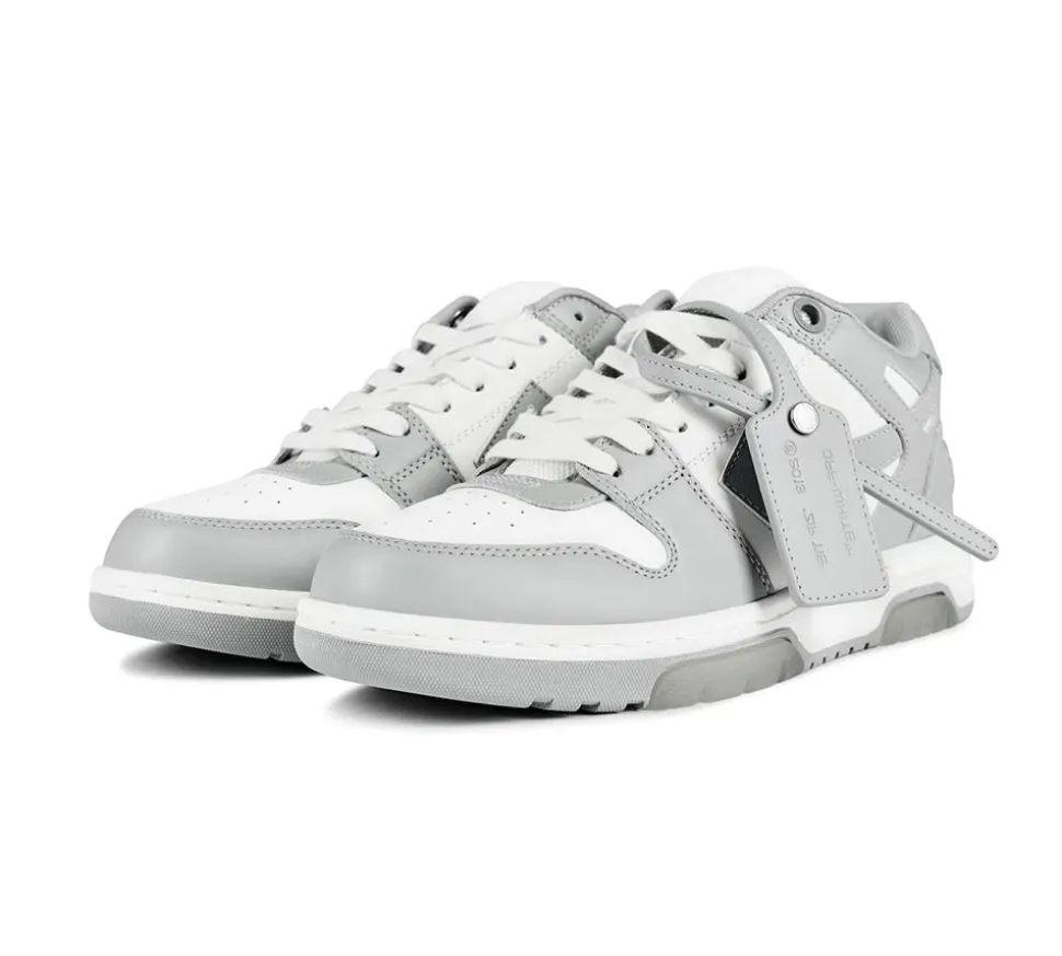 Off-White Out Of Office Calf Leather - White Grey