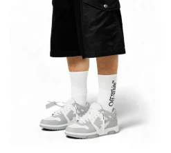Off-White Out Of Office Calf Leather - White Grey