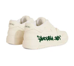 OFF-WHITE Out Of Office For Walking Low Tops - White Green
