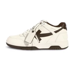 OFF-WHITE Out Of Office Low Tops - White/Chocolate