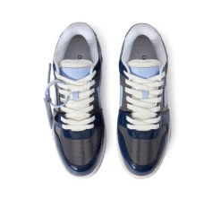 OFF-WHITE Out Of Office Low Tops - Grey Melange - Light Blue
