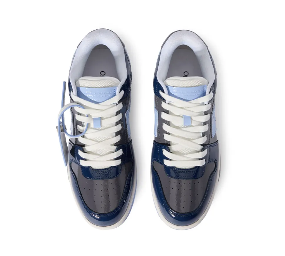 OFF-WHITE Out Of Office Low Tops - Grey Melange - Light Blue