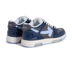 OFF-WHITE Out Of Office Low Tops - Grey Melange - Light Blue