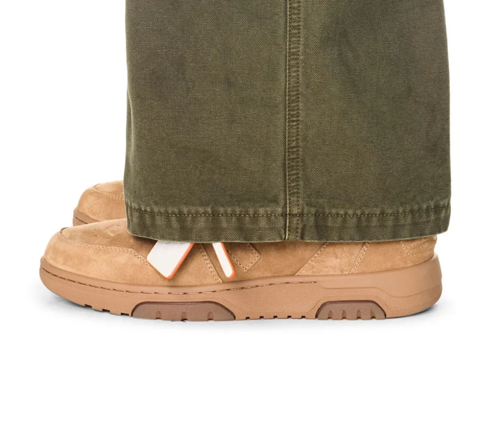 OFF-WHITE Out Of Office Low Tops - Full Suede Brown