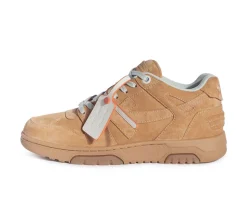 OFF-WHITE Out Of Office Low Tops - Full Suede Brown