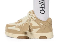 OFF-WHITE Out Of Office Low Tops - Beige Brown
