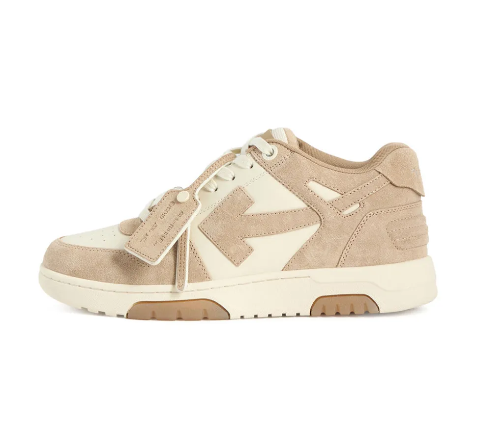 OFF-WHITE Out Of Office Low Tops - Beige Brown