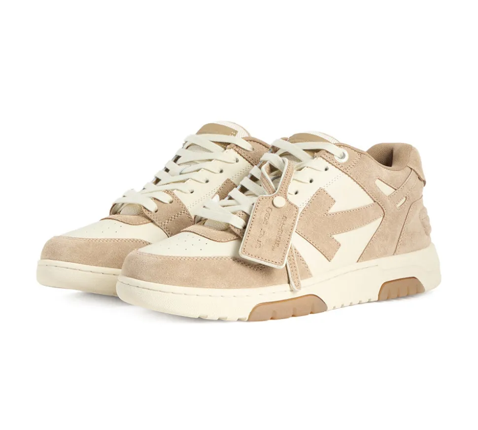 OFF-WHITE Out Of Office Low Tops - Beige Brown