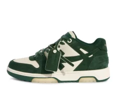 OFF-WHITE Out Of Office Low Tops - Green Suede