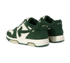 OFF-WHITE Out Of Office Low Tops - Green Suede