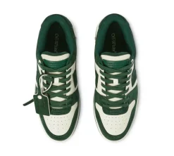 OFF-WHITE Out Of Office Low Tops - Green Suede