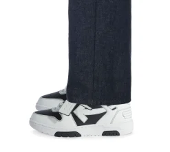 OFF-WHITE Out Of Office OOO Low Tops - Black White