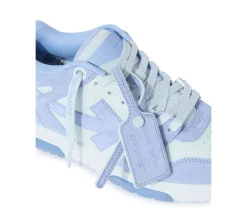 OFF-WHITE Out Of Office OOO Low Tops - Dusty Blue Ice Out Suede