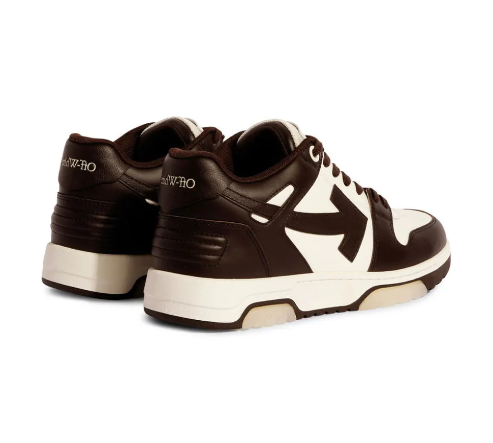 OFF-WHITE Out Of Office "OOO" Low Tops - Chocolate Cream