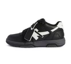 OFF-WHITE Out Of Office "OOO" Low Tops - Calf Leather Black
