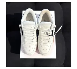 OFF-WHITE Out Of Office OOO Low Tops (38) - White Black Gum (USADO)