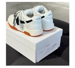 OFF-WHITE Out Of Office OOO Low Tops (38) - White Black Gum (USADO)