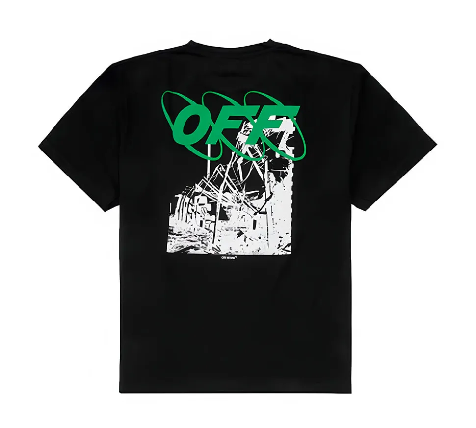 OFF-WHITE Reconstructed T-shirt - Black