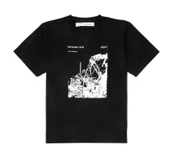 OFF-WHITE Reconstructed T-shirt - Black