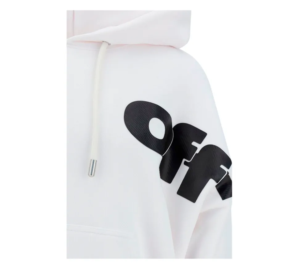 Off-White Shared Logo Skate Hoodie - White