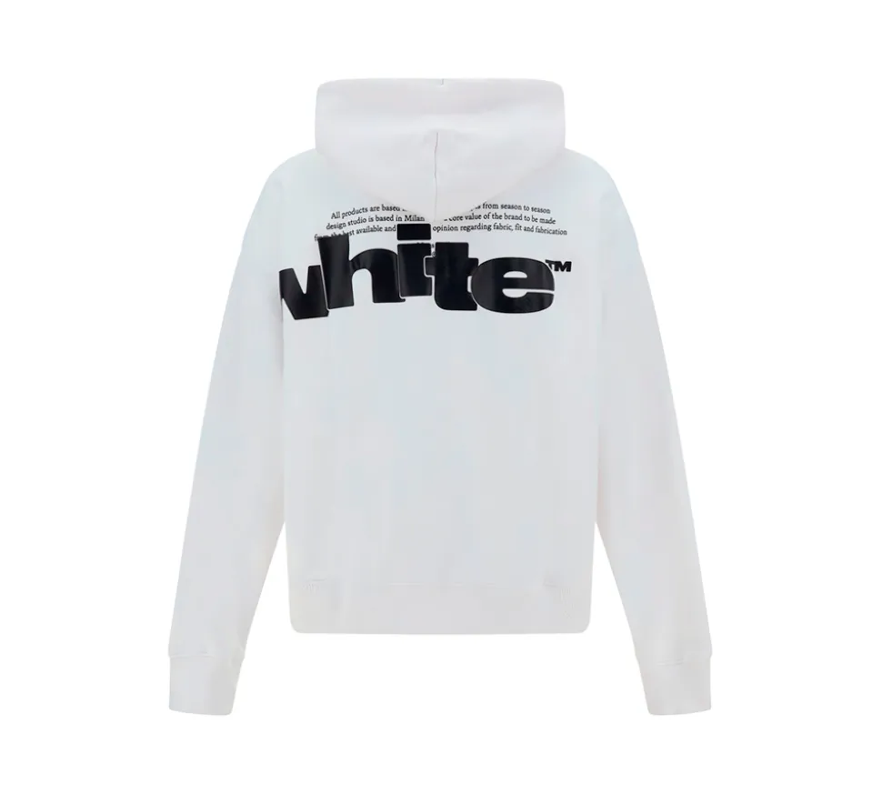 Off-White Shared Logo Skate Hoodie - White