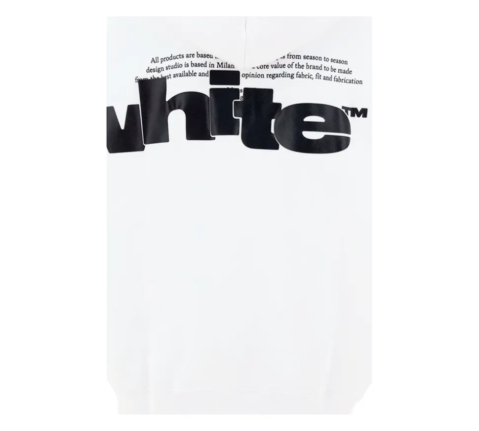 Off-White Shared Logo Skate Hoodie - White