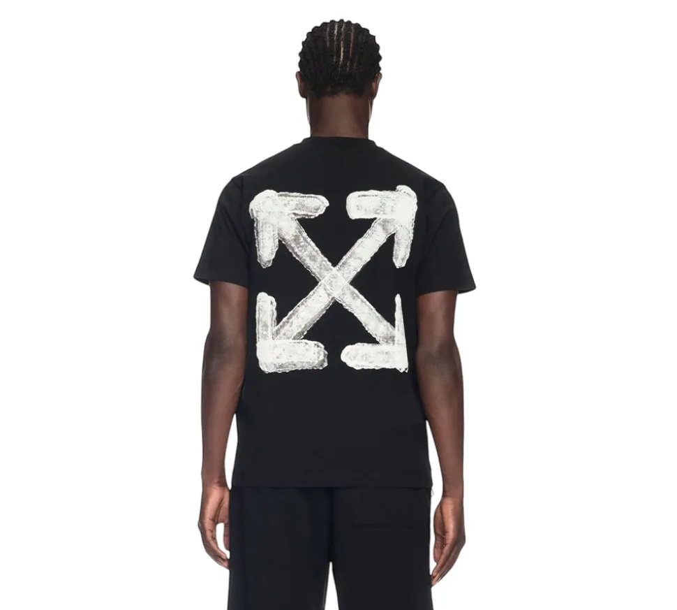 Off-White SPRAY ARROW SLIM S/S T-shirt - Black