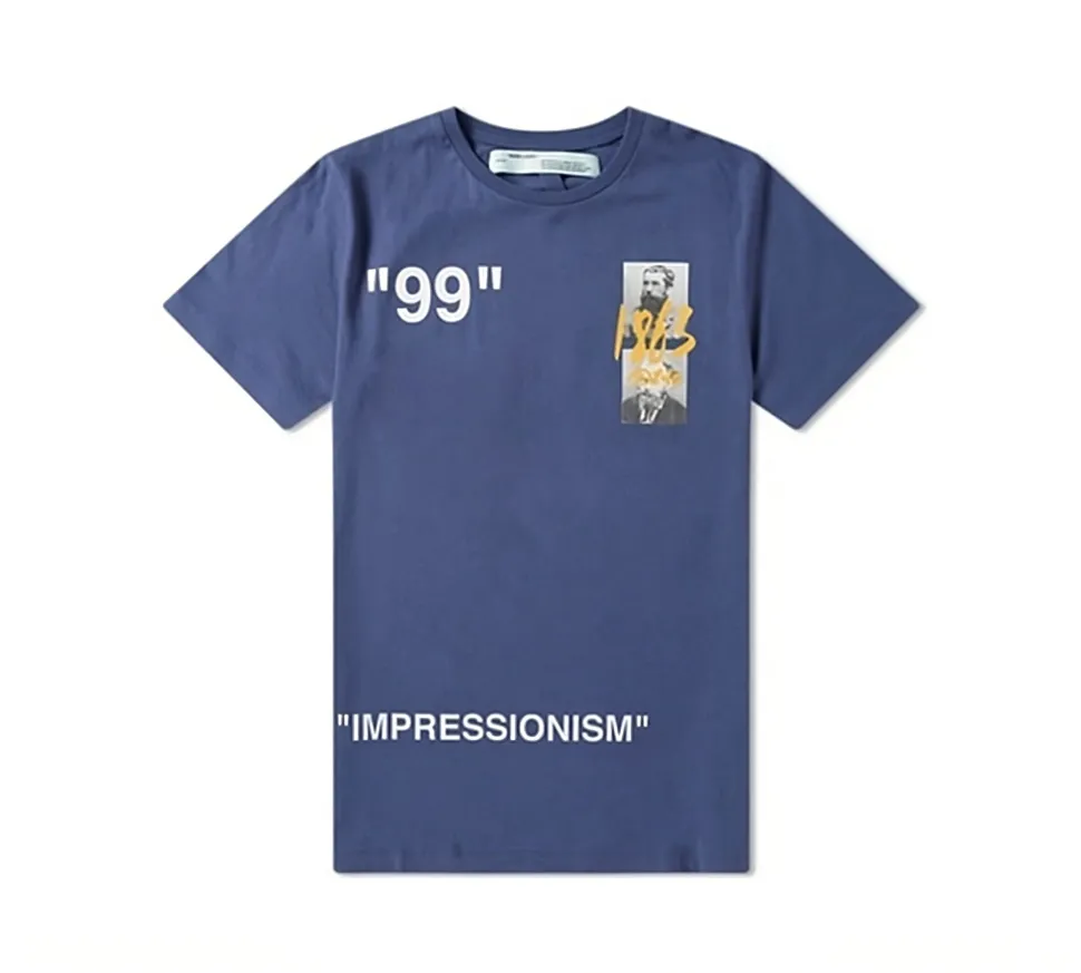 Off-white Summer 1863 Impressionism Print T-shirt - Blue