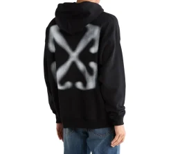 Off-White Vanish Arrow Skate Hoodie - Black