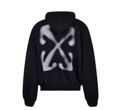 Off-White Vanish Arrow Skate Hoodie - Black