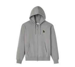 OVO Classic Full-Zip Hoodie - Heather Grey