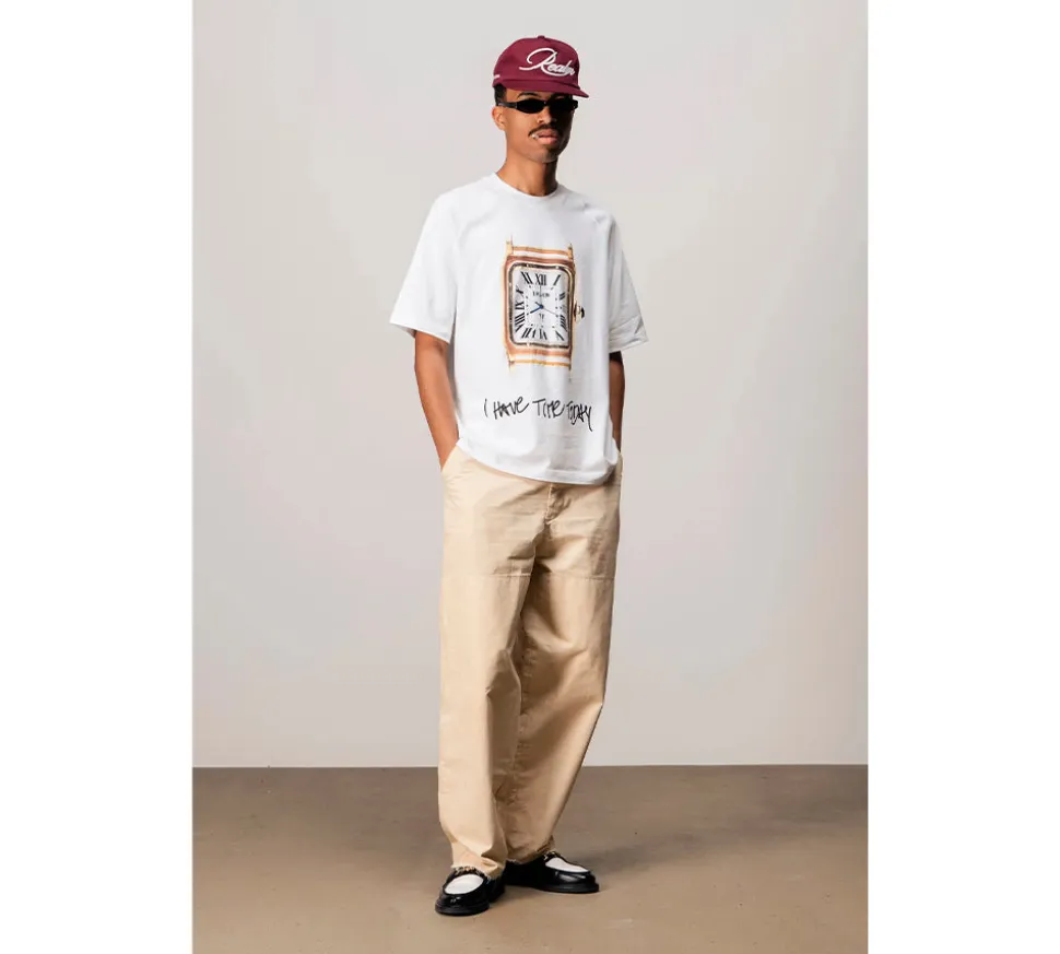 Realm "CLOCK" T-Shirt - White