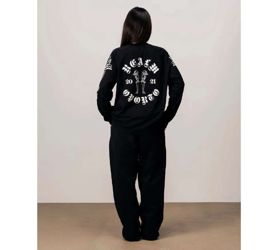 Realm Opo "REALM" Trackpants - Black