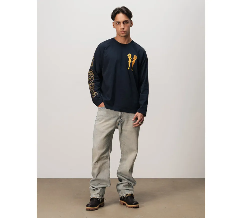 Realm “WAITRESSES” Long Sleeve - Navy