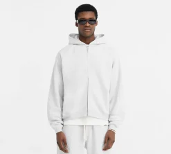 Represent Initial Oversized Zip Hoodie - Grey