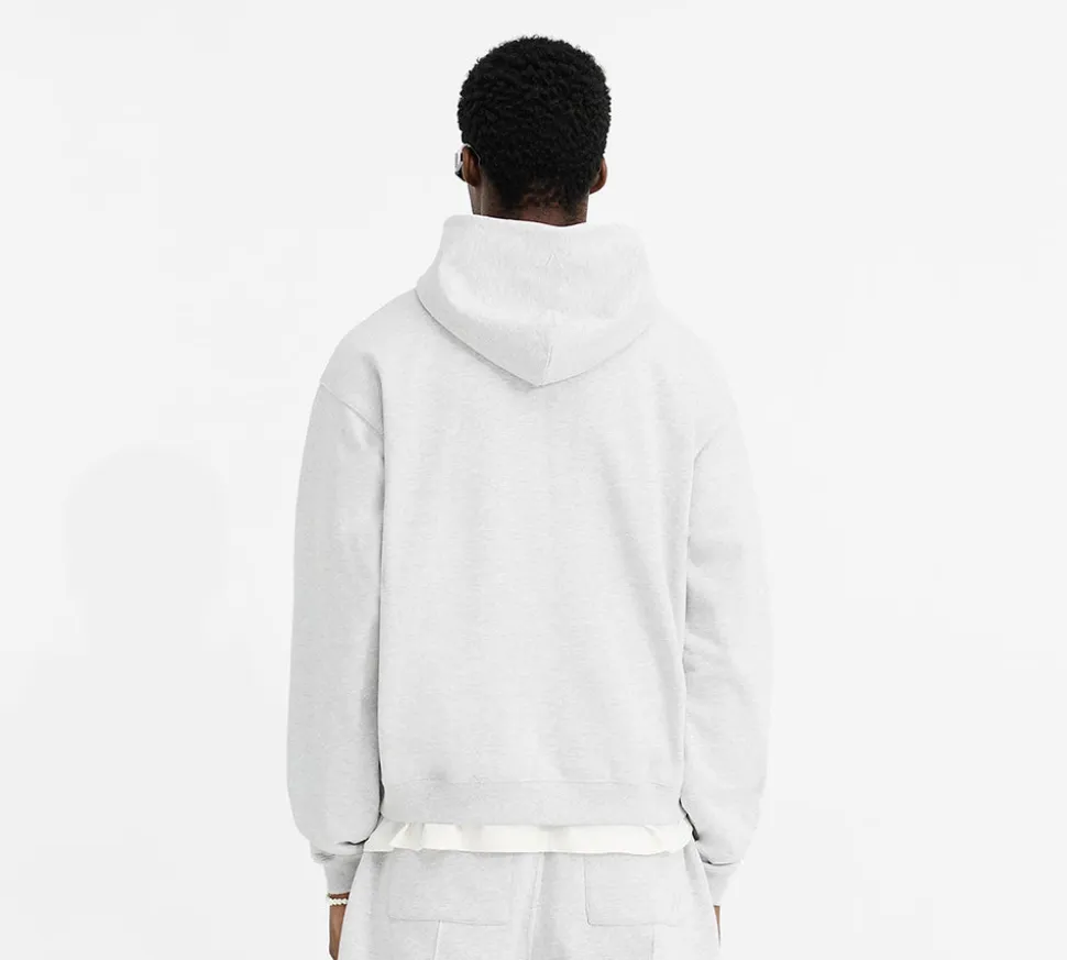 Represent Initial Oversized Zip Hoodie - Grey