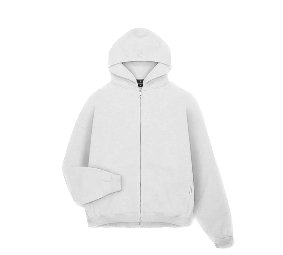 Represent Initial Oversized Zip Hoodie - Grey