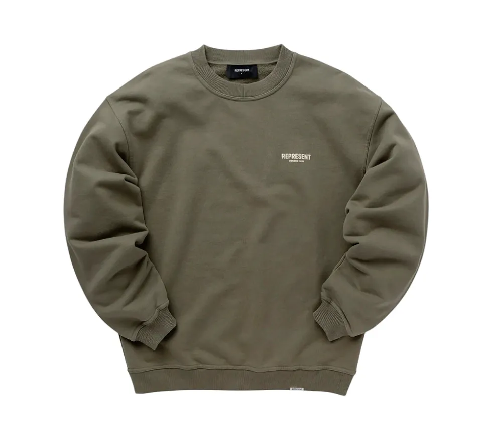 Represent Owners Club Crewneck - Olive