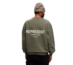 Represent Owners Club Crewneck - Olive
