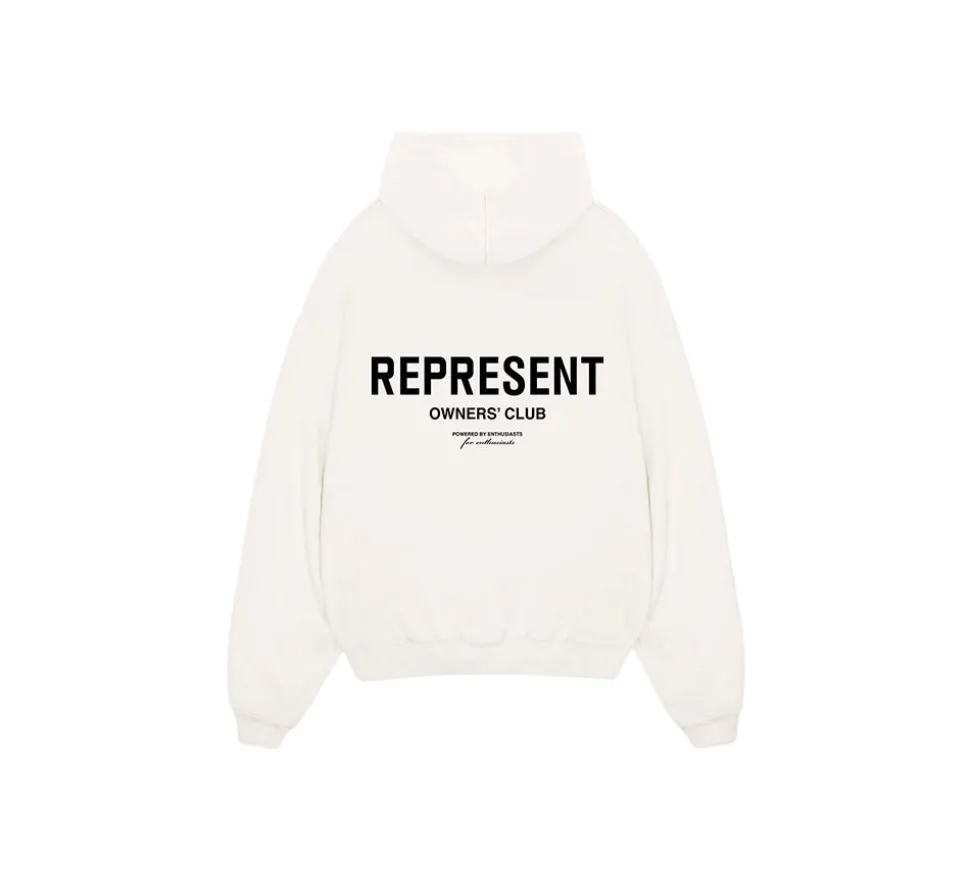 Represent Owners Club Hoodie - Flat White