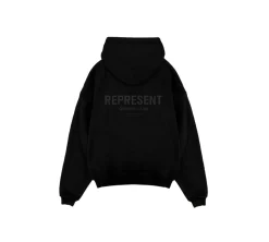 Represent Owners Club Hoodie - Black Matte