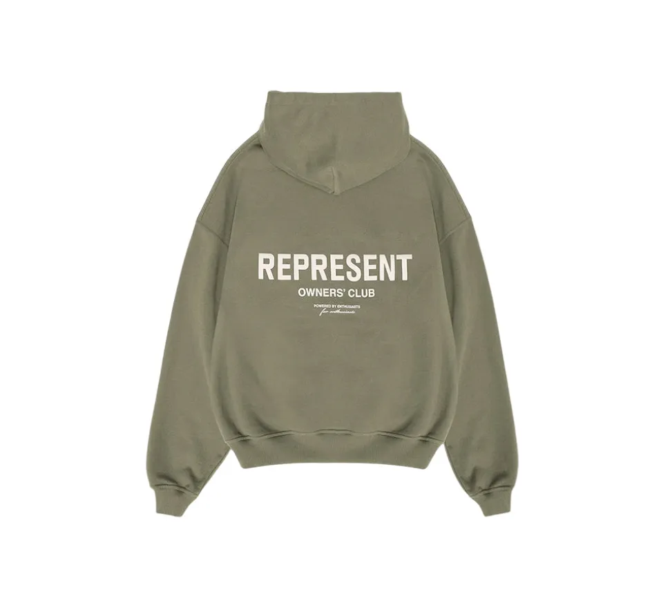 Represent Owners Club Hoodie - Olive