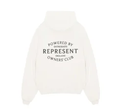 Represent Owners Club Stamp Hoodie - Flat White