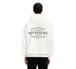 Represent Owners Club Stamp Hoodie - Flat White